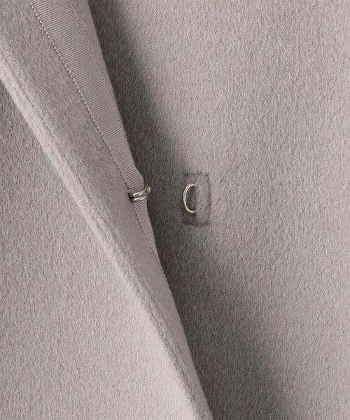 green label relaxingアンゴラビーバースリットノーカラーコート