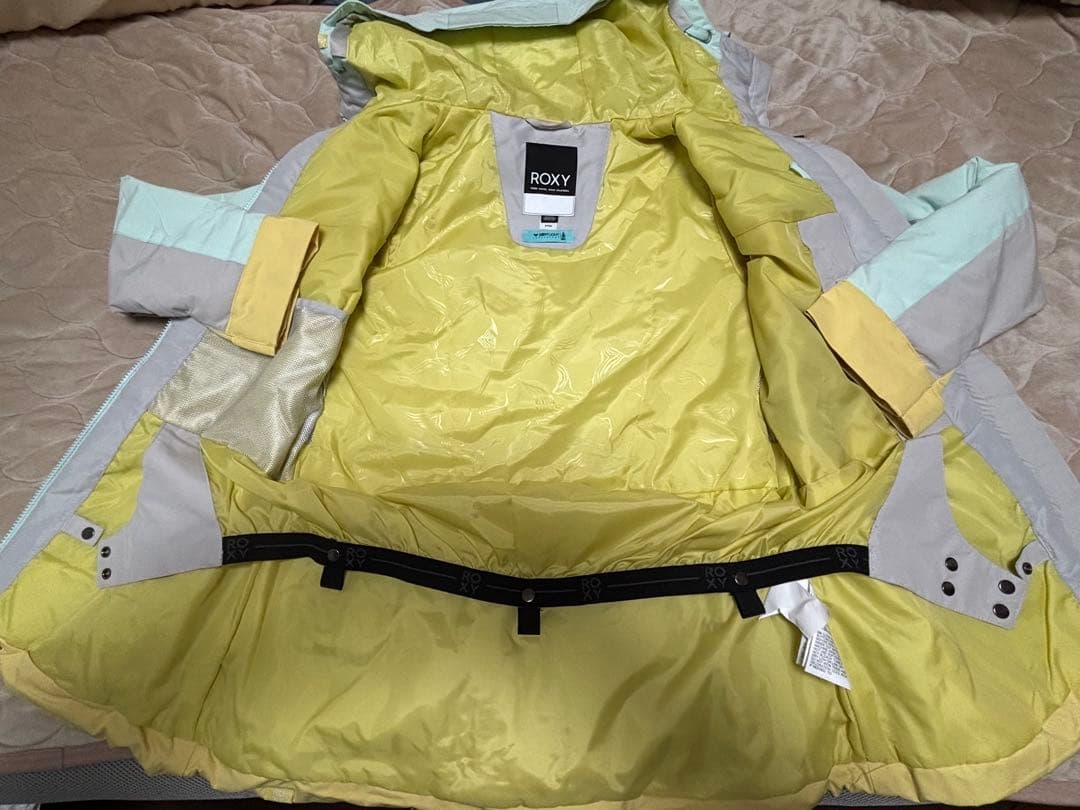✨新品未使用タグ付き✨ROXY ロキシースノーボードウェア グレー×イエロー S