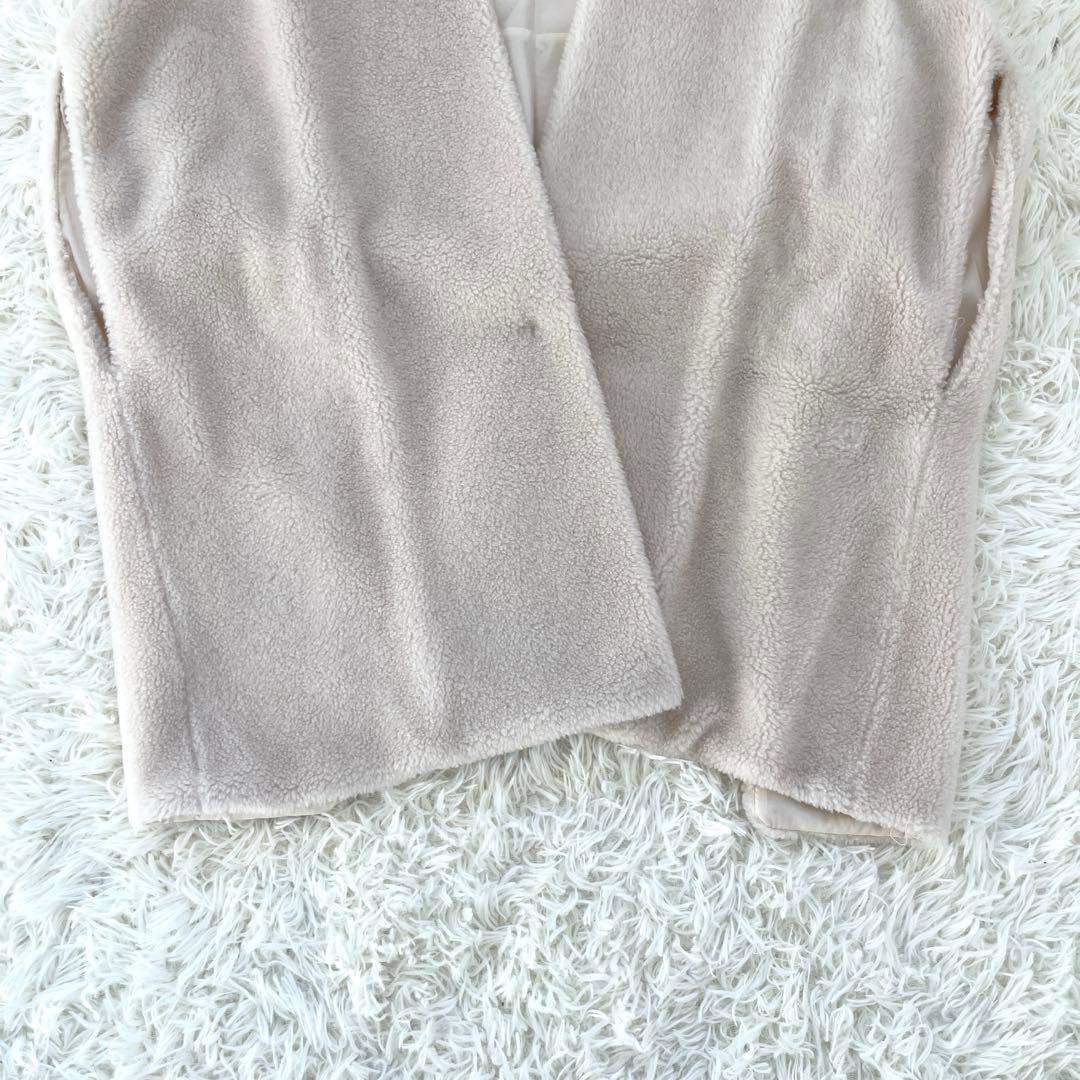 SOÉJU ソージュ　ウールボアケープ　アイボリー　大草直子