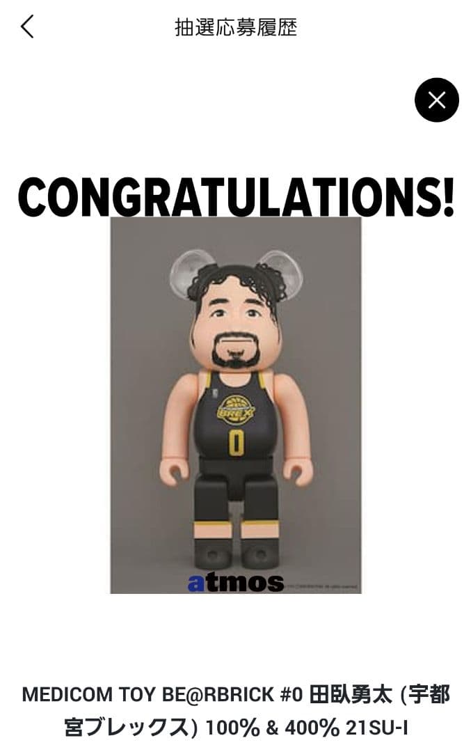 BE@RBRICK #0 田臥勇太 100％ & 400％