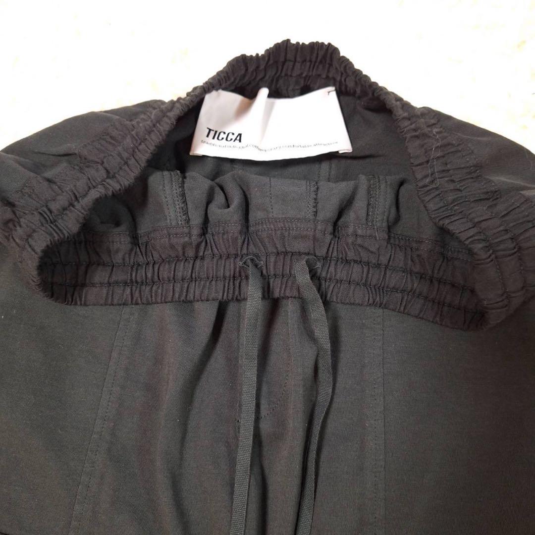 美品✨ティッカ 定価2.6万 完売品 アディクティブカーゴパンツ ブラック