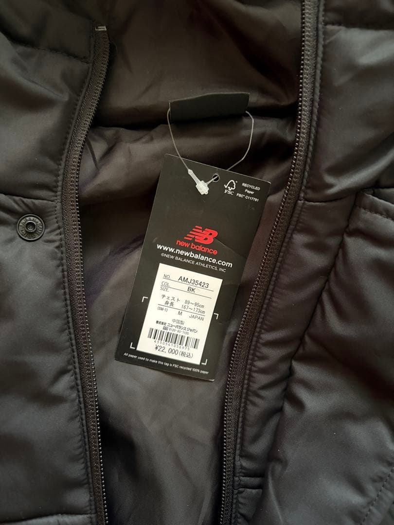 未使用_ニューバランス パディングロングフーデットジャケット/中綿