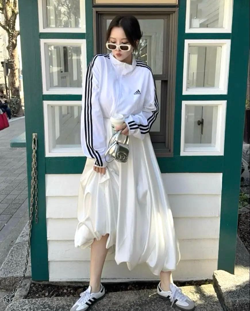 THE TOÉ Bercy Balloon Skirt White S Balloon Mini Skirt THE TOE