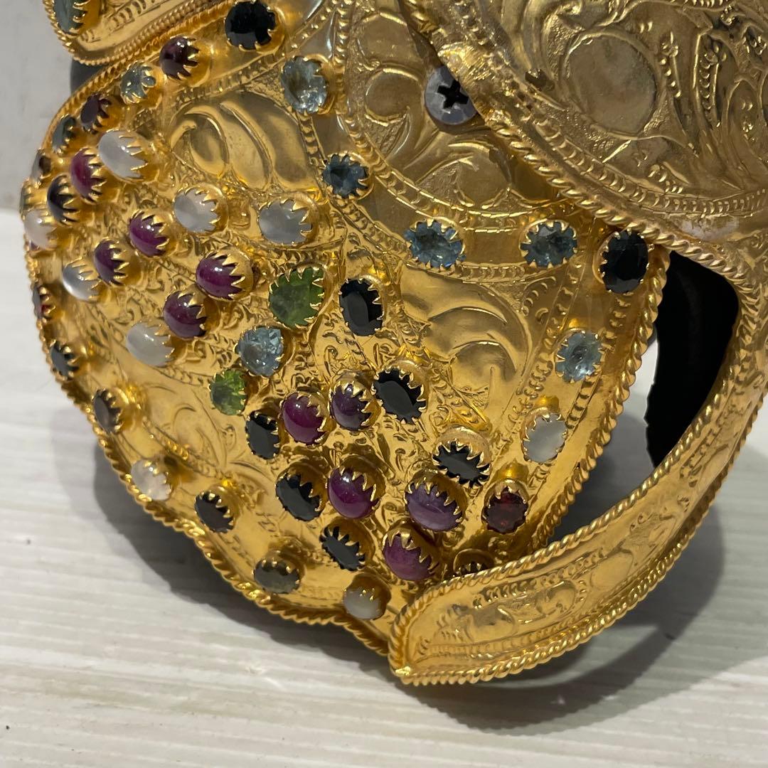 希少　中国美術 木彫 宝石飾 小象　象 置物 飾り物 インテリア　コレクション