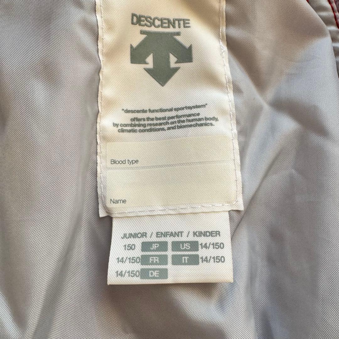 DESCENTE スキーウェア スノボ 子供用 150 ネイビー/レッド 上下