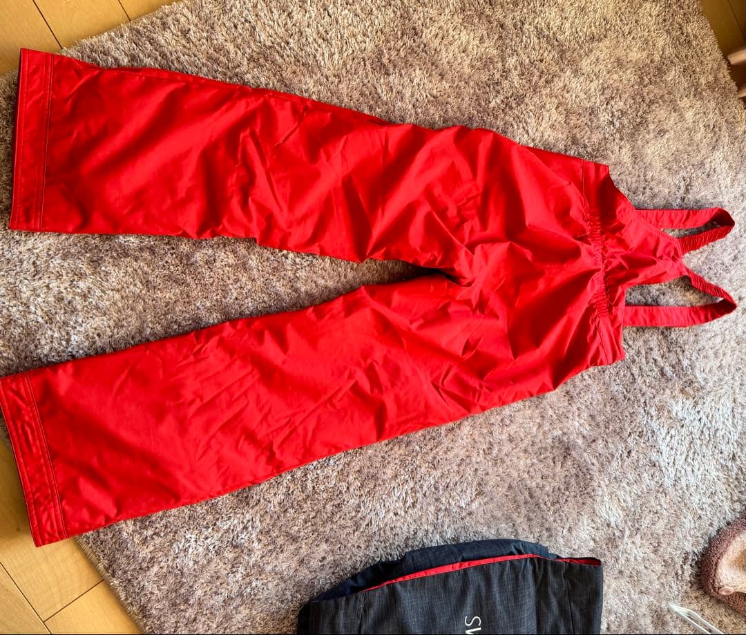 DESCENTE スキーウェア スノボ 子供用 150 ネイビー/レッド 上下