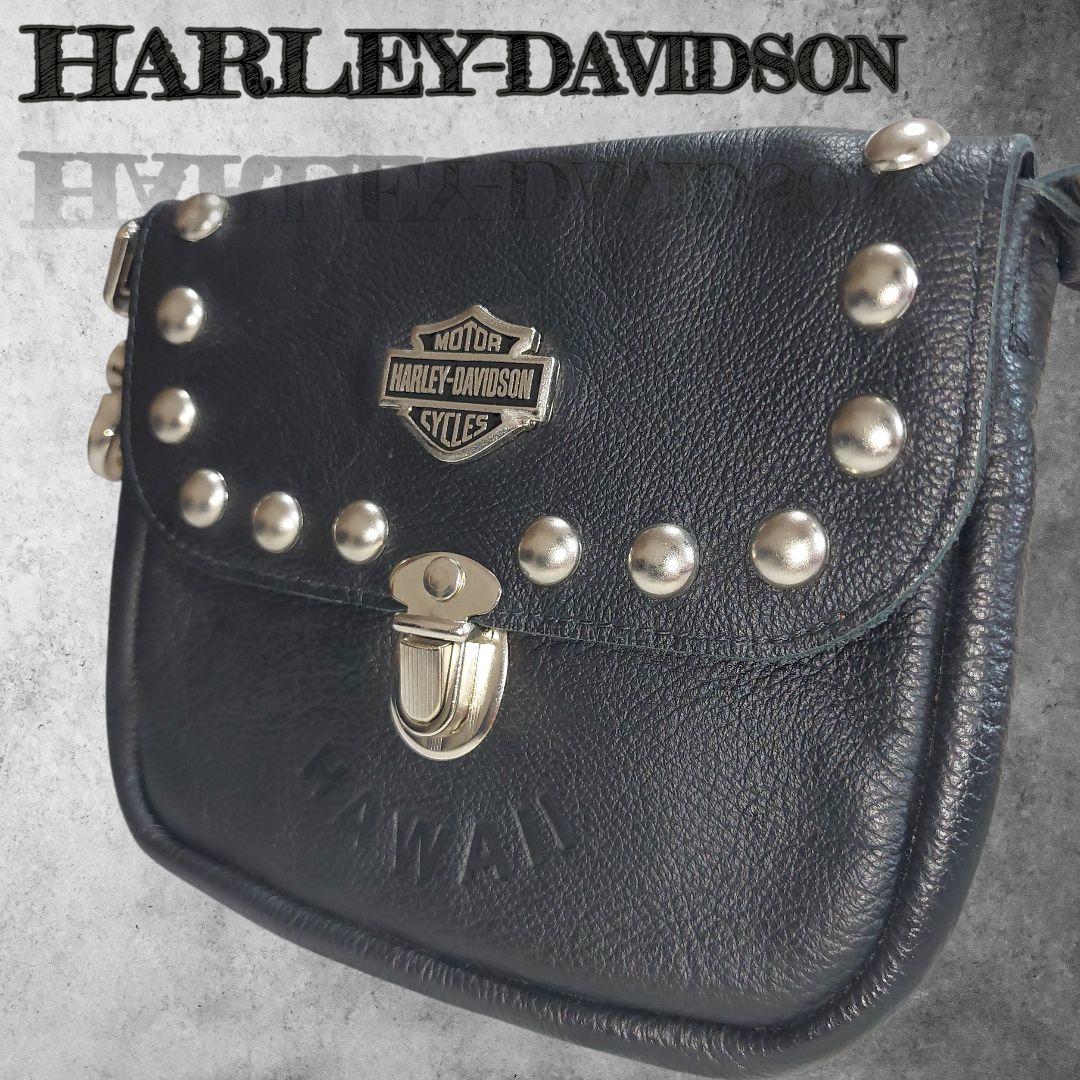 ハーレーダビッドソン レザーバッグ ウエストポーチ ヒップバッグアイテム y2k