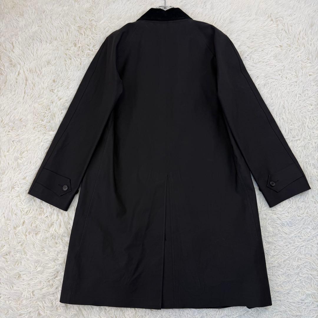 マッキントッシュ ゴム引きコート ウールライナー ステンカラーコート 黒 38