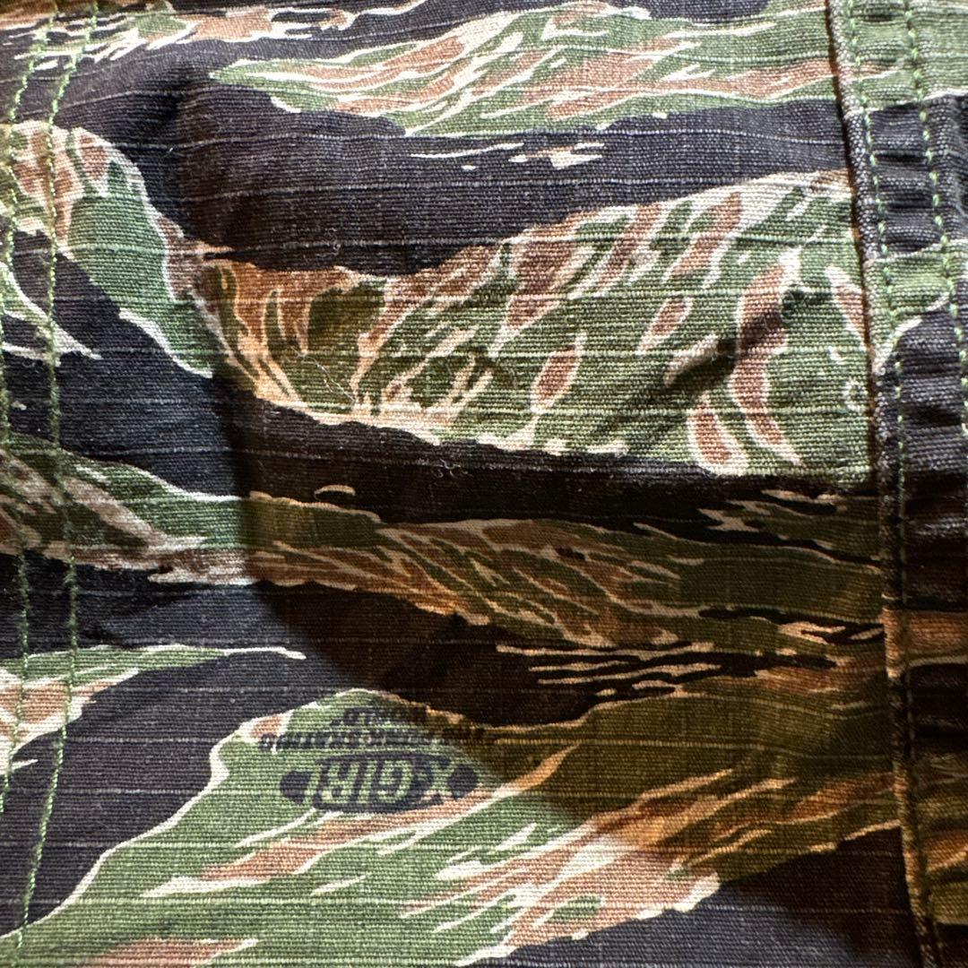 レディース X-girl エックスガール タイガーストライプカモパンツ 軍