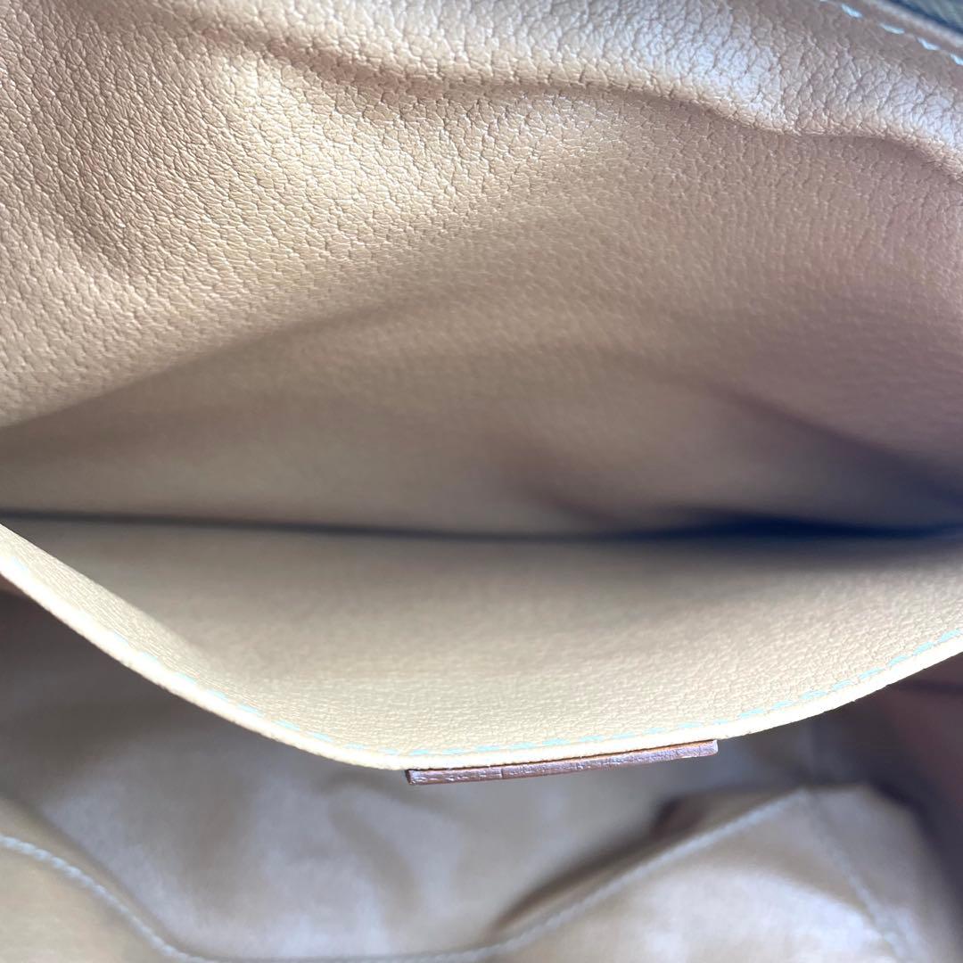 【極美品】セリーヌ　マカダム柄　ポーチ　PVC レザー　ヴィンテージ　ロゴ刻印