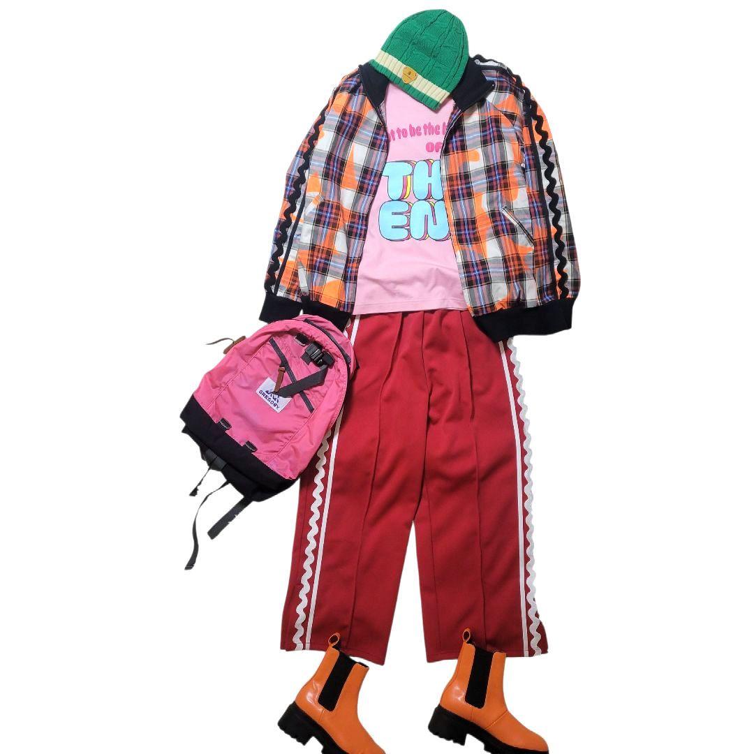 ♡大人F2♡frankygrow♡なみなみ ジャージ パンツ RED