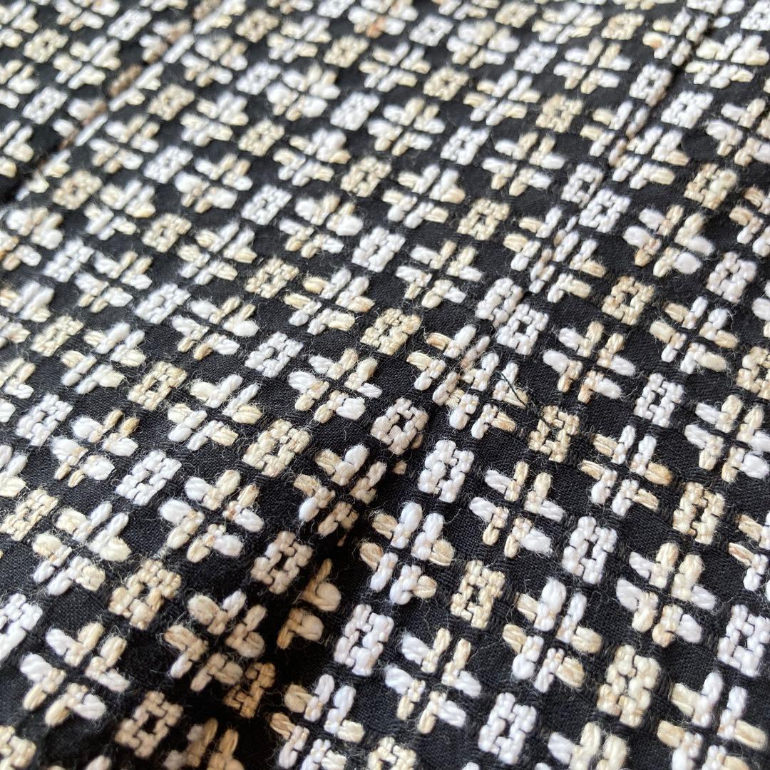 美品✨大きいサイズ42 フェラガモ ミックスツイード　膝丈ワンピース