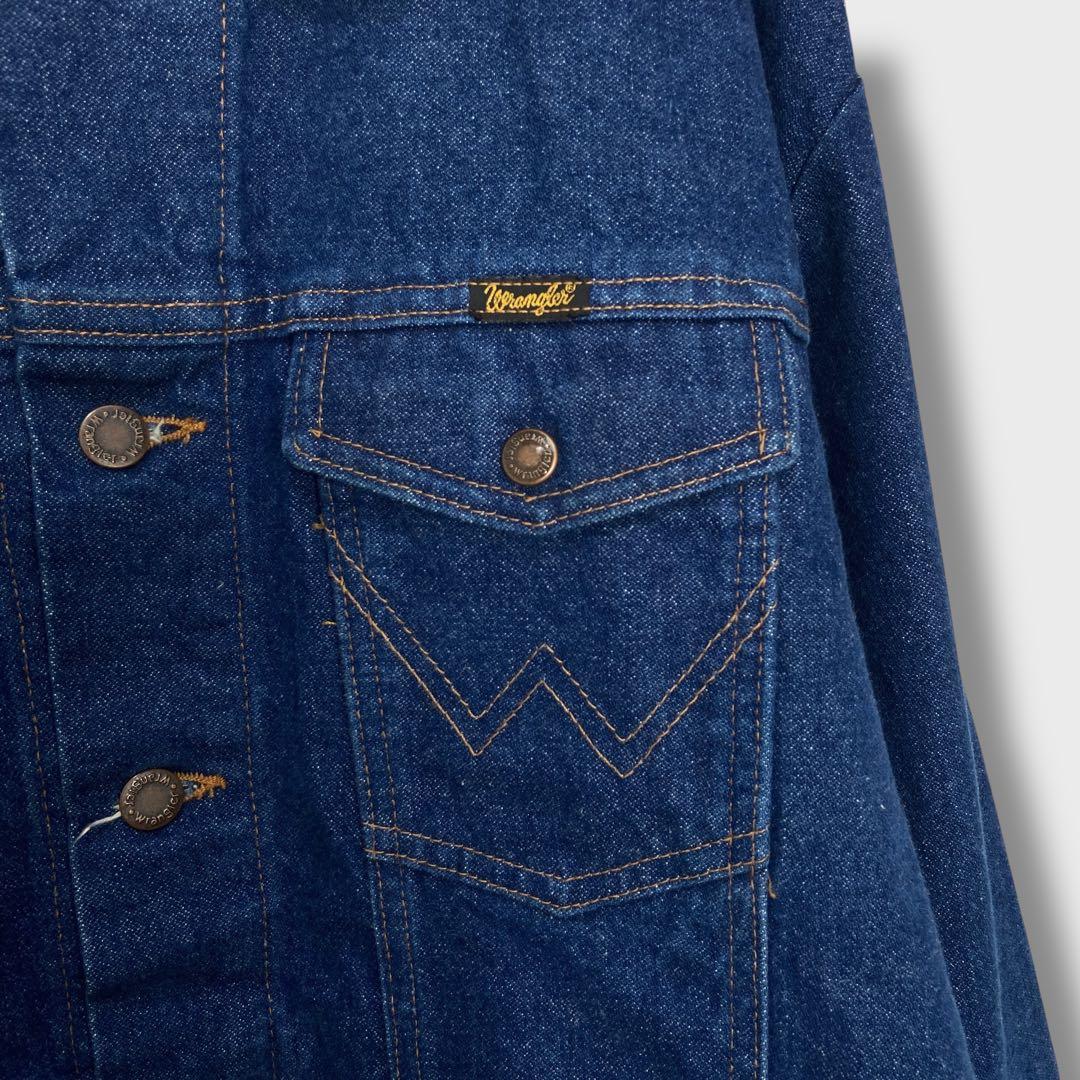 断捨離少年90s☆Wrangler☆USA製デニムジャケット☆4つポケ☆L