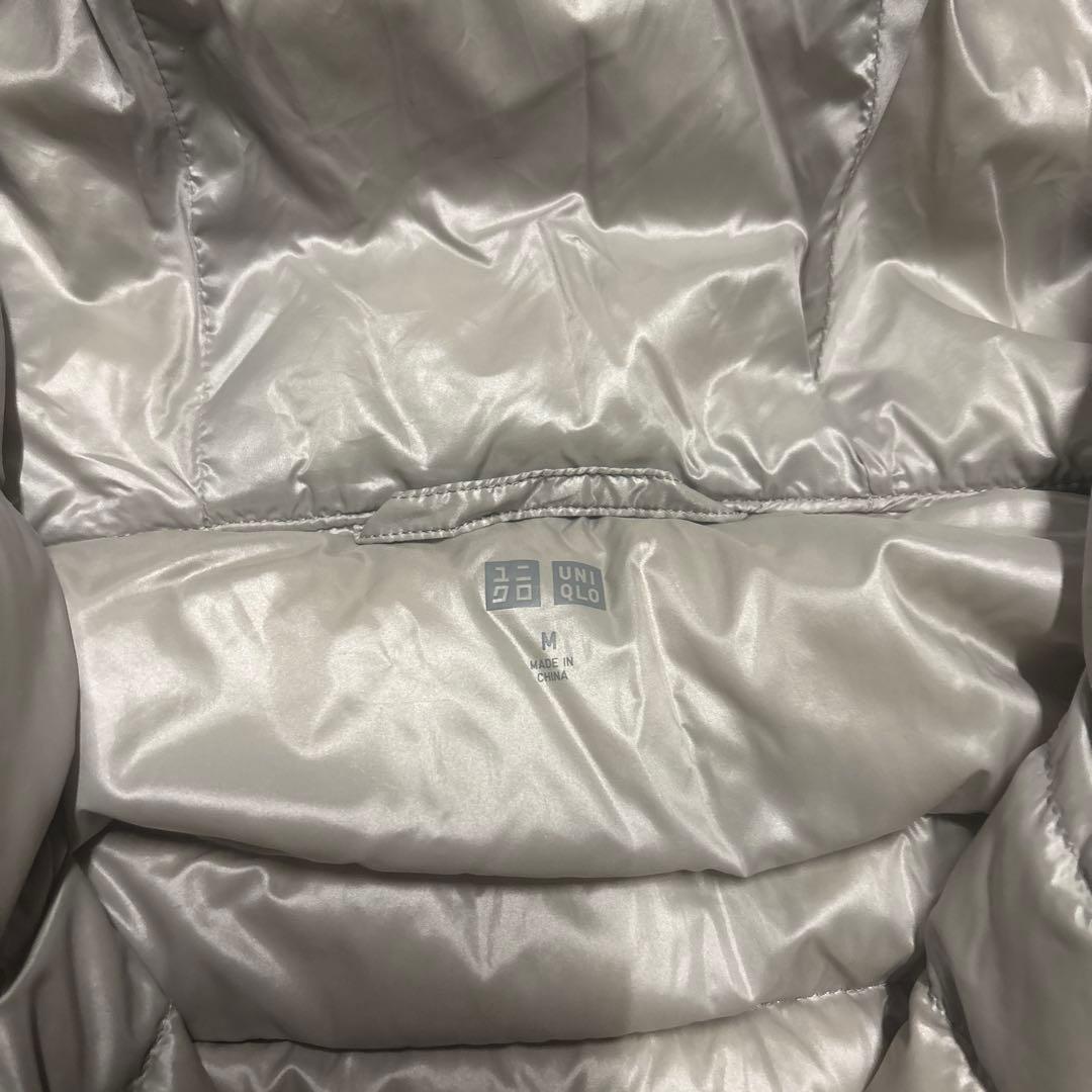 00s オールドユニクロ 短丈 シルバー ダウンジャケット モンベル似 y2k