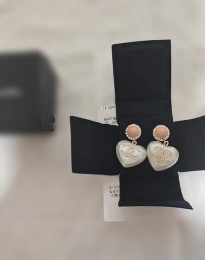 CHANEL CCパールクリスタルピアス 美品-アクセサリー