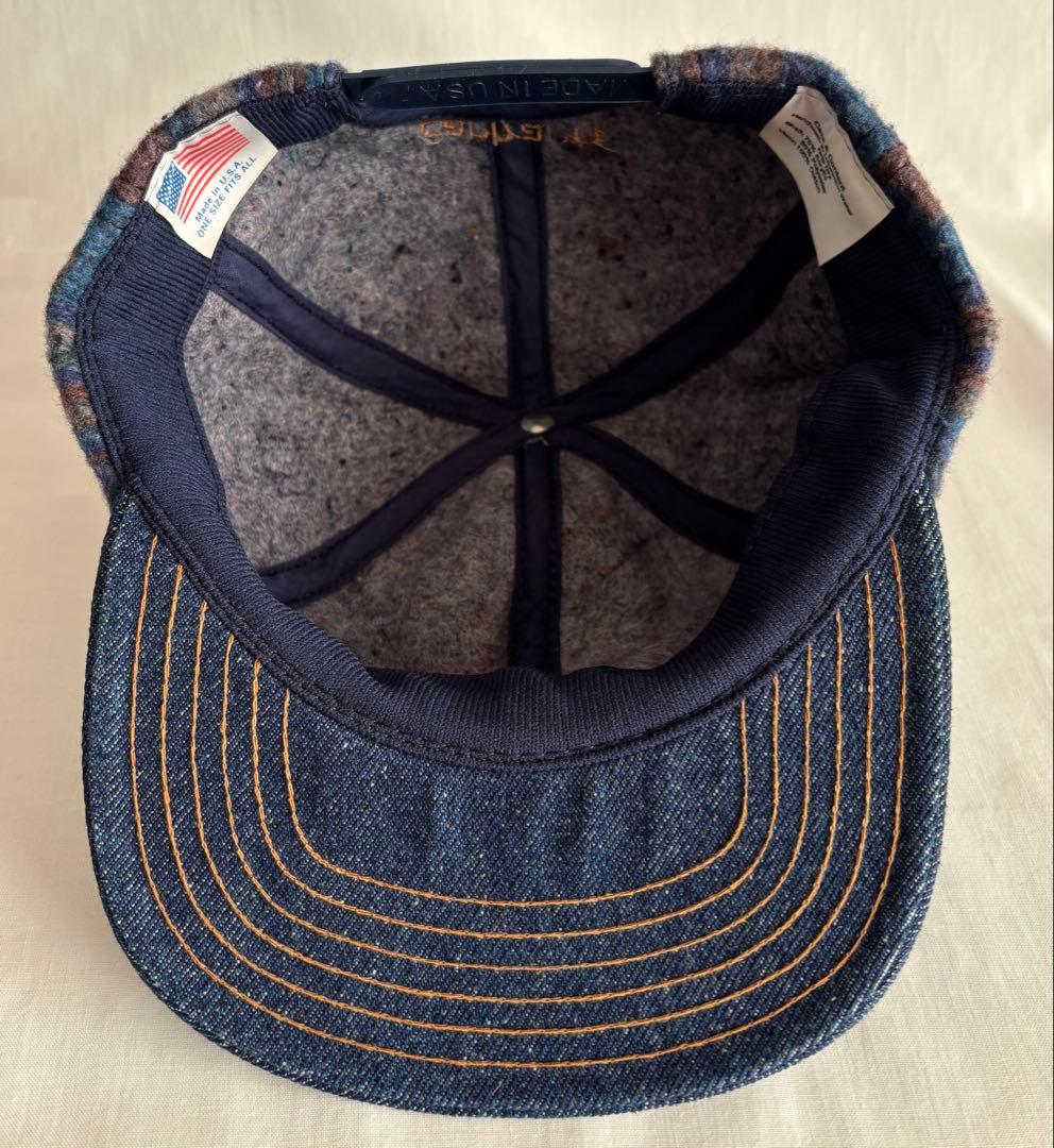 未使用】希少USA製 90s Carhartt ネイティブブランケットキャップ