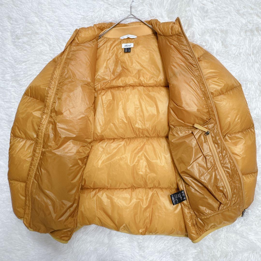 【美品】NANGA ナンガ ダウンジャケット Sサイズ マスタード ふわふわ