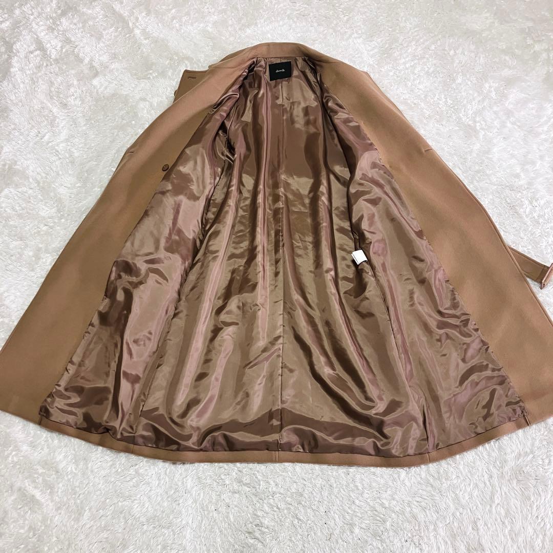 極美品　アルアバイル スプリットラグランロングコート ベルテッドコート 日本製