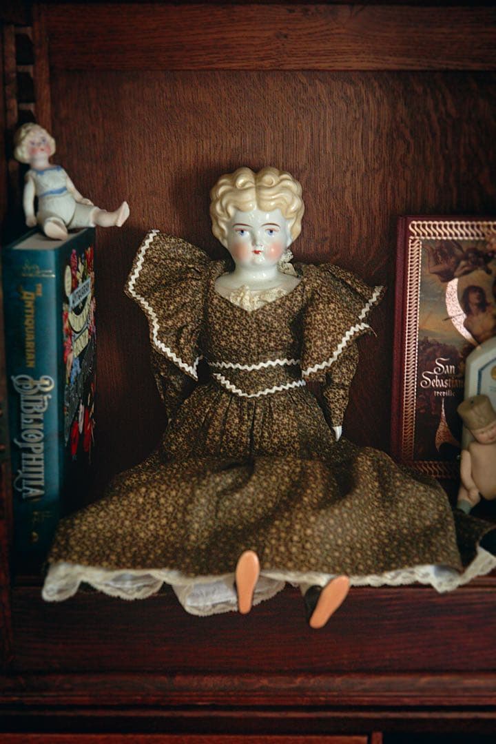 t*7様 アンティーク チャイナヘッドドール ビスクドール ドールハウス ドイツ