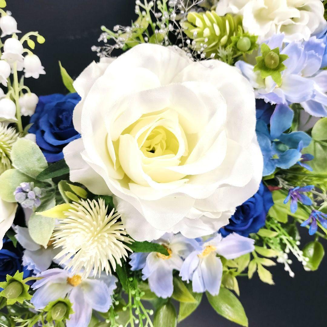 商品名【葵衣】ゆきこ❤️ローズとすずらんのフラワーリース 春リース