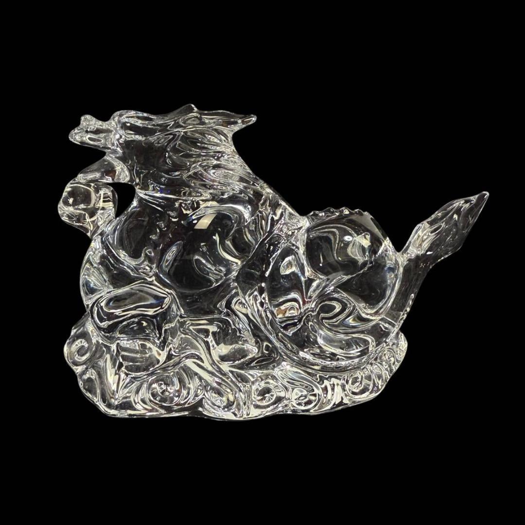 【未使用】Baccarat 干支 辰 クリスタルガラス フィギュリン 置物元箱付