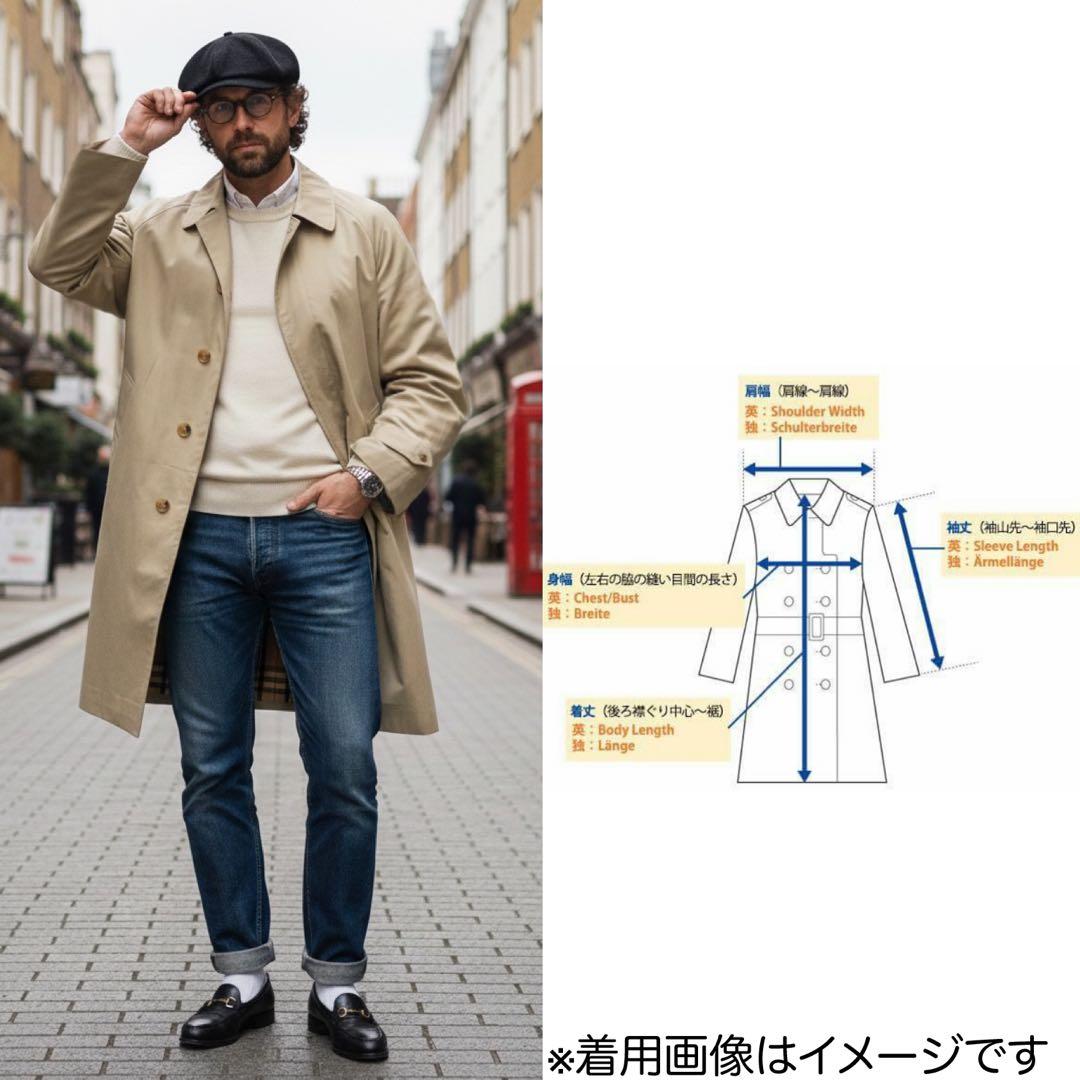 BURBERRY★ノバチェック カシミヤ ライナー★ステンカラーコート★165