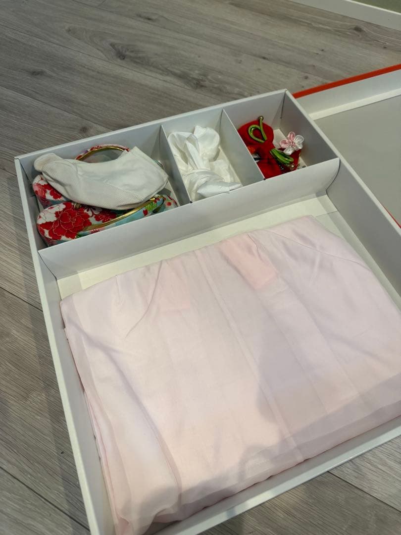 七五三用着物セット（赤・青・花柄）