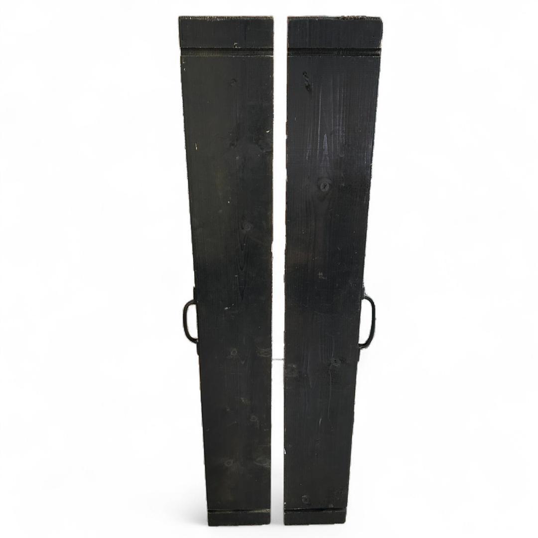 折り畳み アイアンローテーブル ハンドメイド一点物 ネイティブ柄 2段構成可能