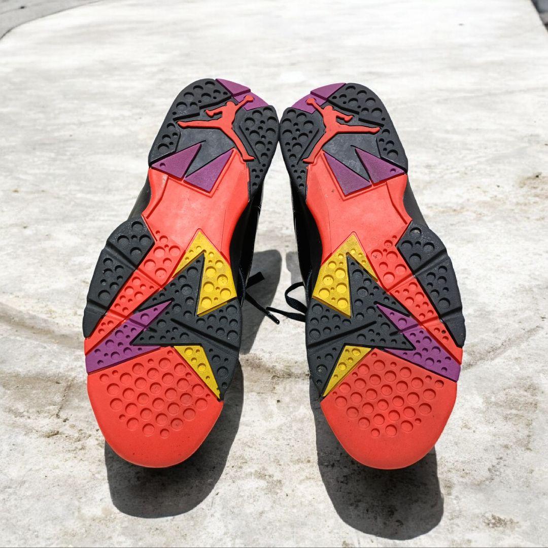 ​【希少】ナイキ エアジョーダン7 レトロ ブラック パテント 24.5cm