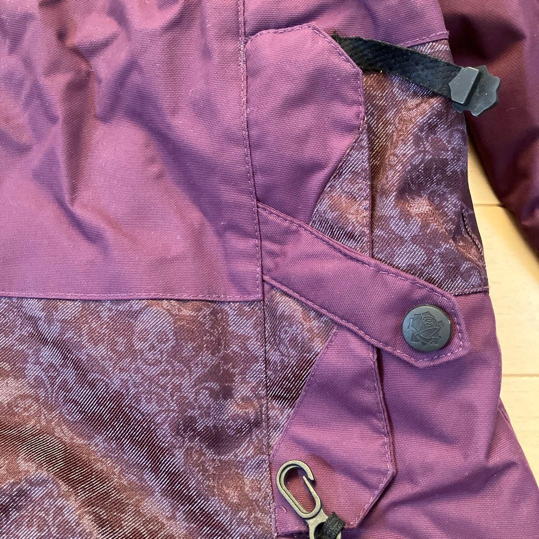 12.6 Ride ライド スノーボードウェア パープル スカル 総柄 M