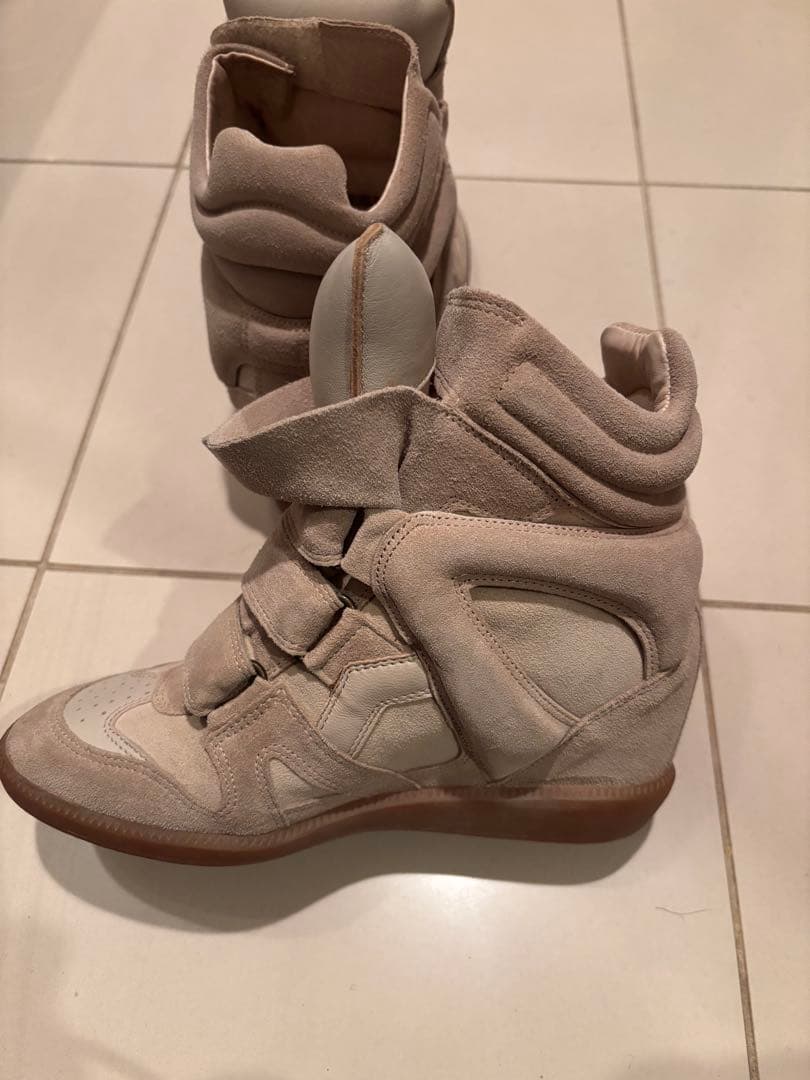 イザベルマラン ベケット スウェード レザー ハイカット スニーカー