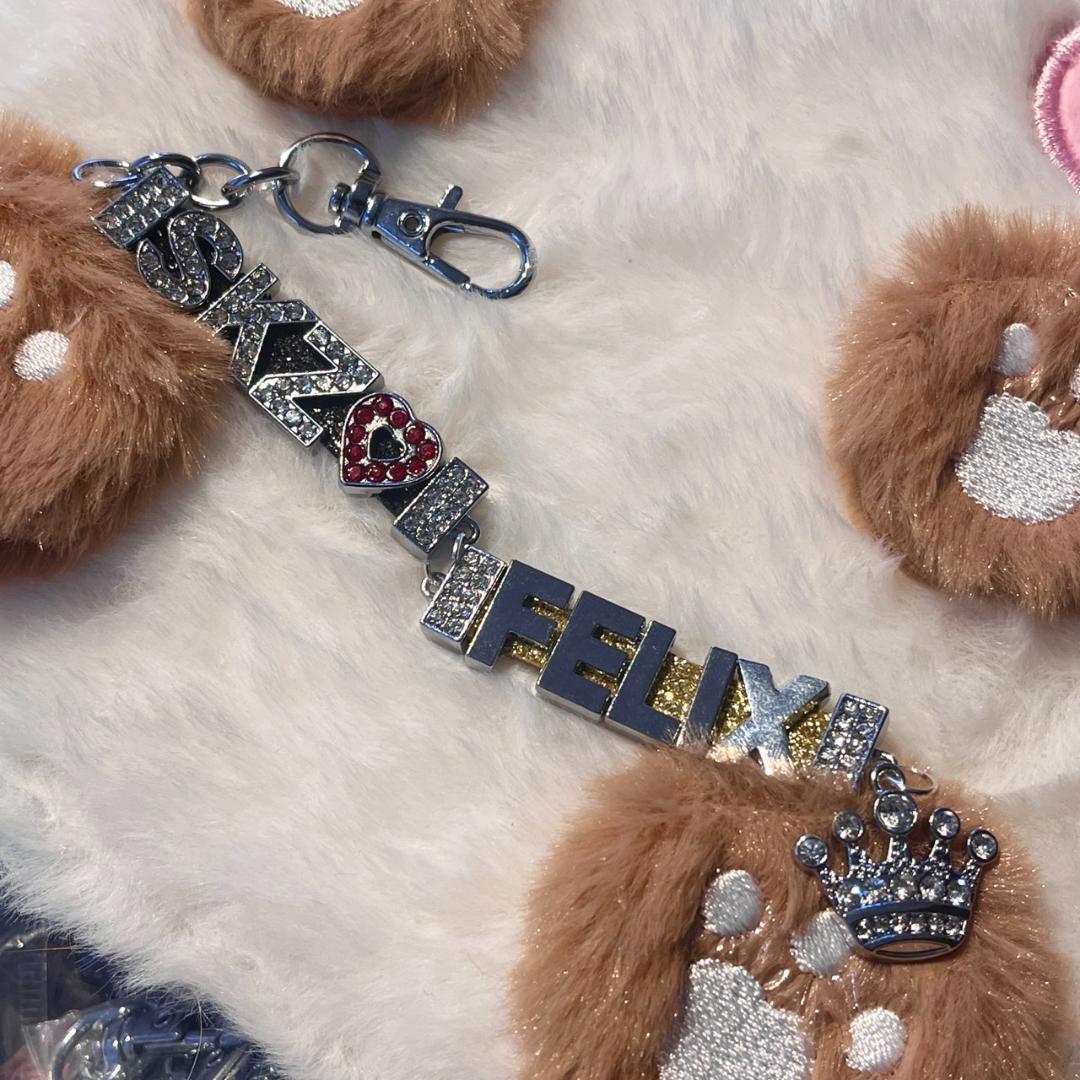 ハンドメイド ネームタグ キーホルダー チャーム ブレスレット