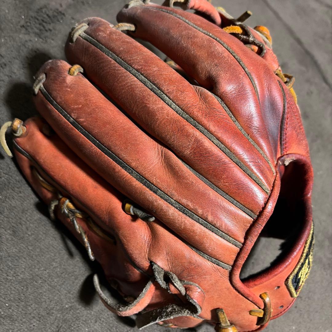 ZETT 硬式野球グローブ 赤