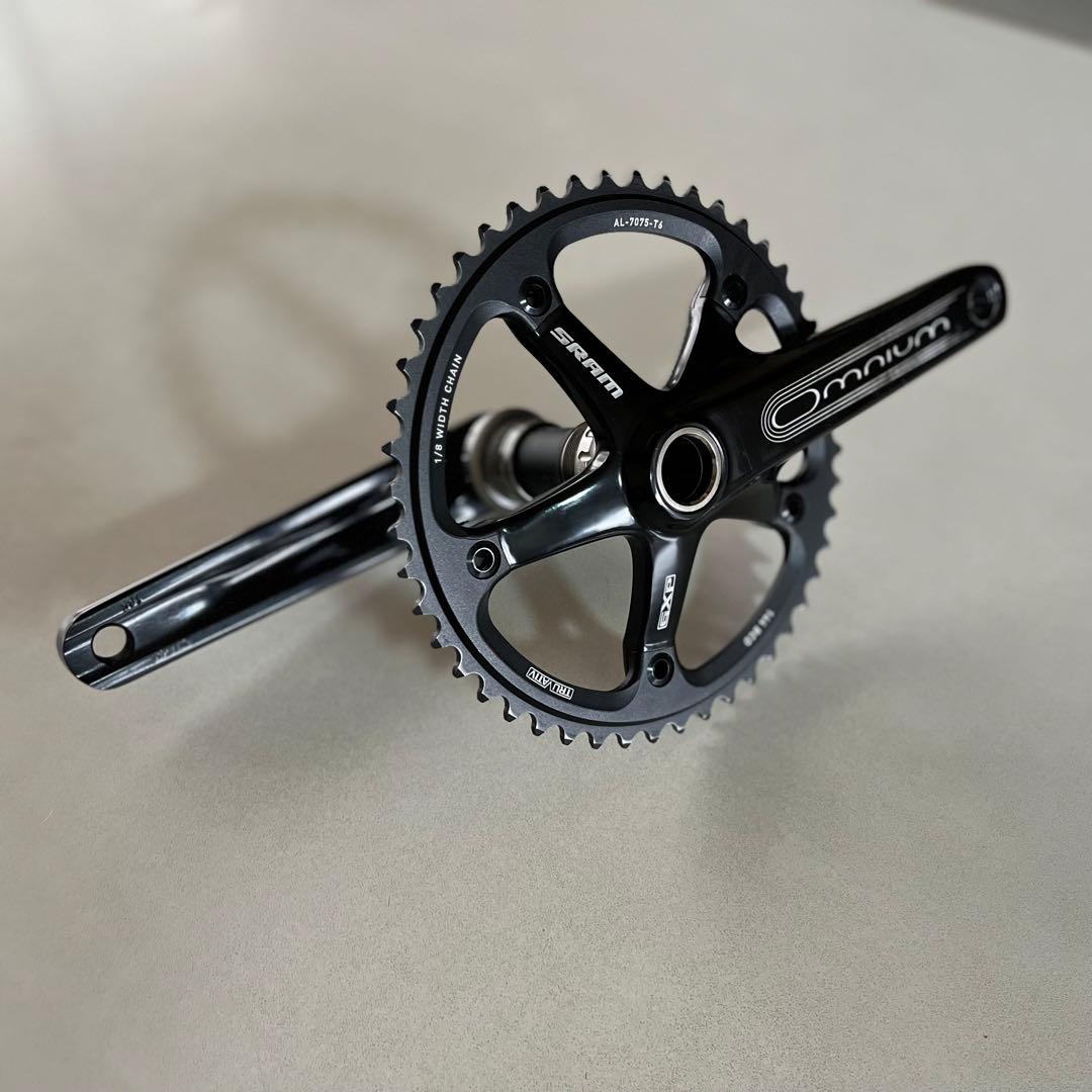 SRAM OMNIUM クランク チェーンリング BBセット 試走のみの美品スラム