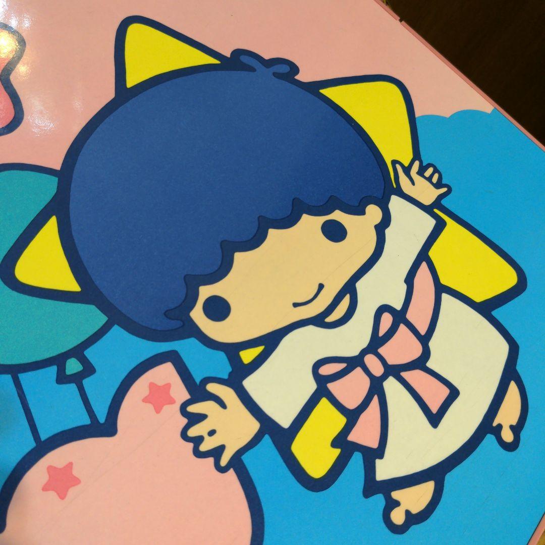 美品 キキララ リトルツインスターズ 折りたたみテーブル 机 昭和