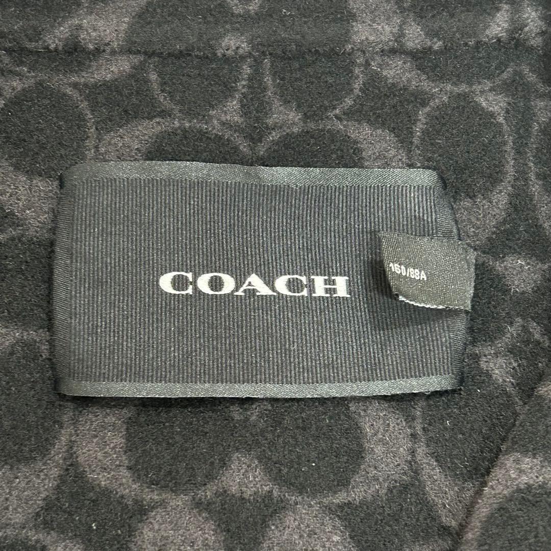COACH コーチ ケープコート ポンチョ シグネチャー ブラック