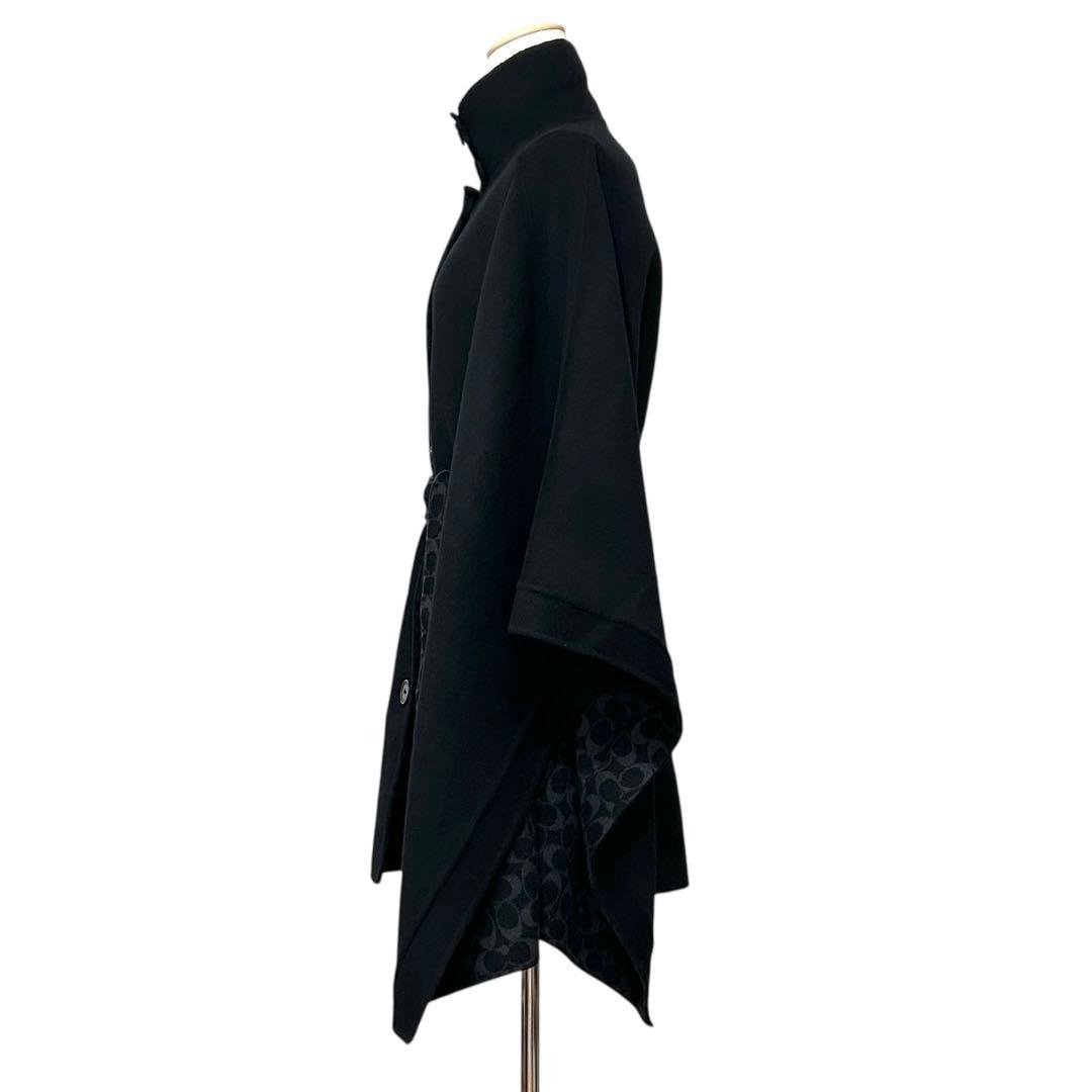 COACH コーチ ケープコート ポンチョ シグネチャー ブラック