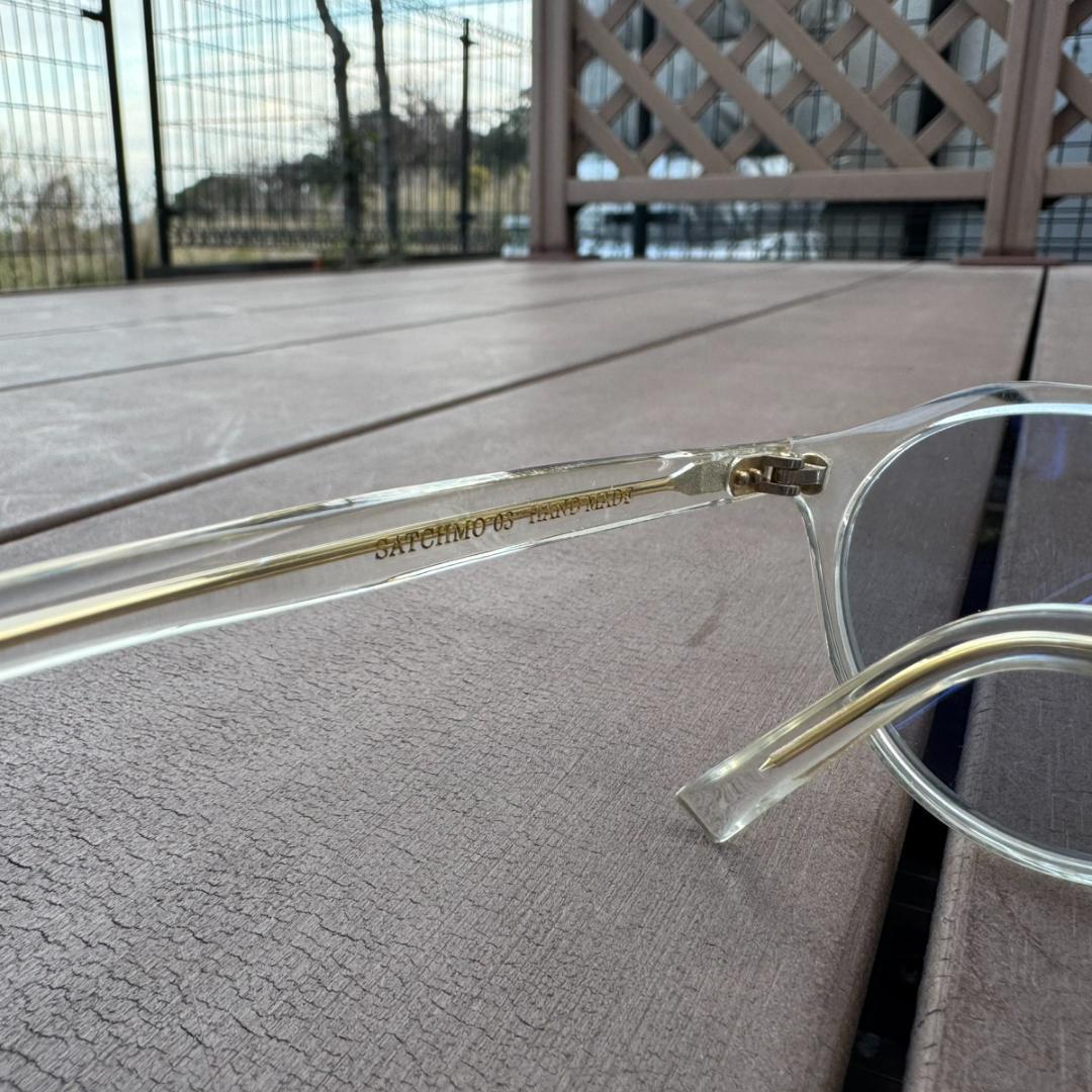 ADSR サングラス クリアフレーム ブルーレンズ 美品 日本ブランド フレンチ