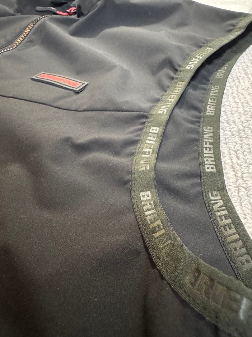 【美品】BRIEFING ブラック M ウィンドウベスト BRG213M16