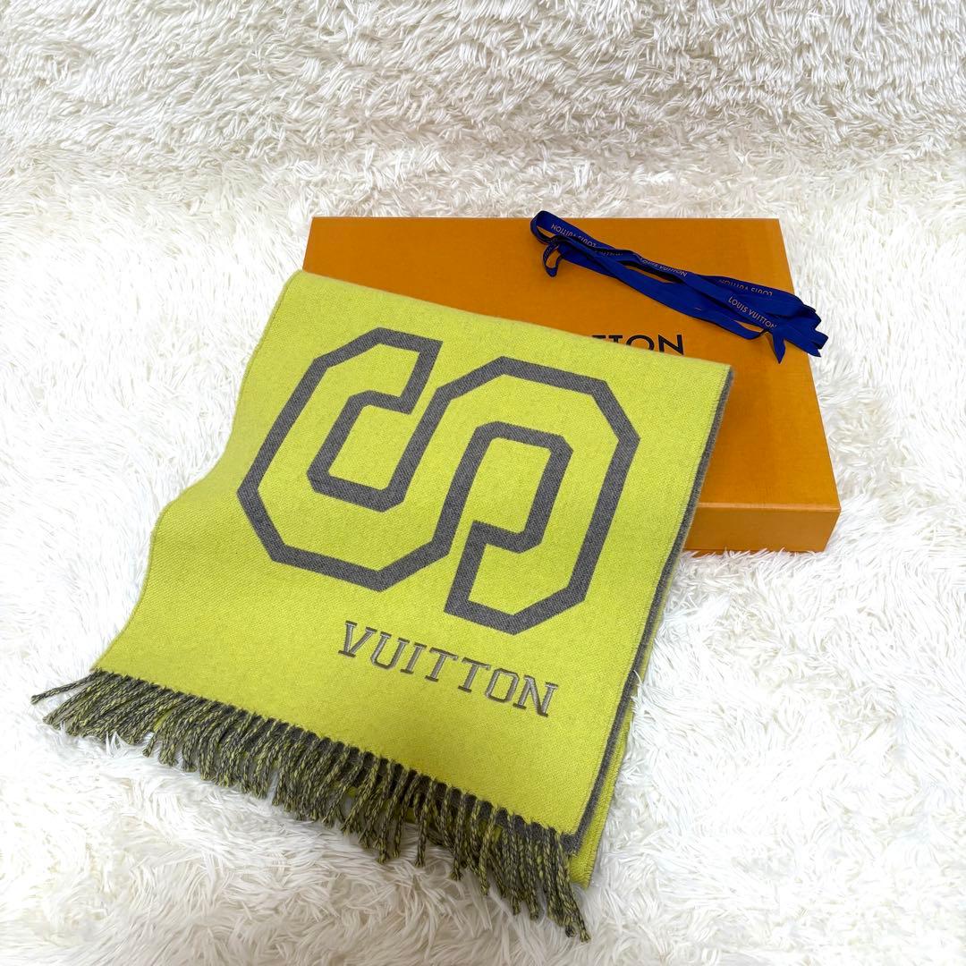 ルイヴィトン エシャルプ シティフルオ MP2154 カシミヤ混 マフラー 箱付