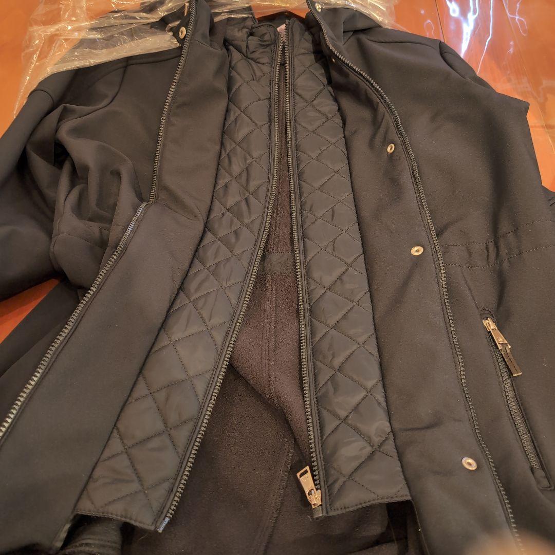 再値下げしました！ラルフローレン ロングコート　Lサイズ　フード　ネイビー　濃紺