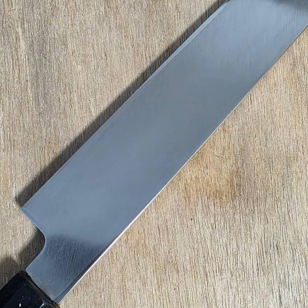 堺菊守 本焼 柳刃包丁 モリブデン 木製ハンドル - メルカリ