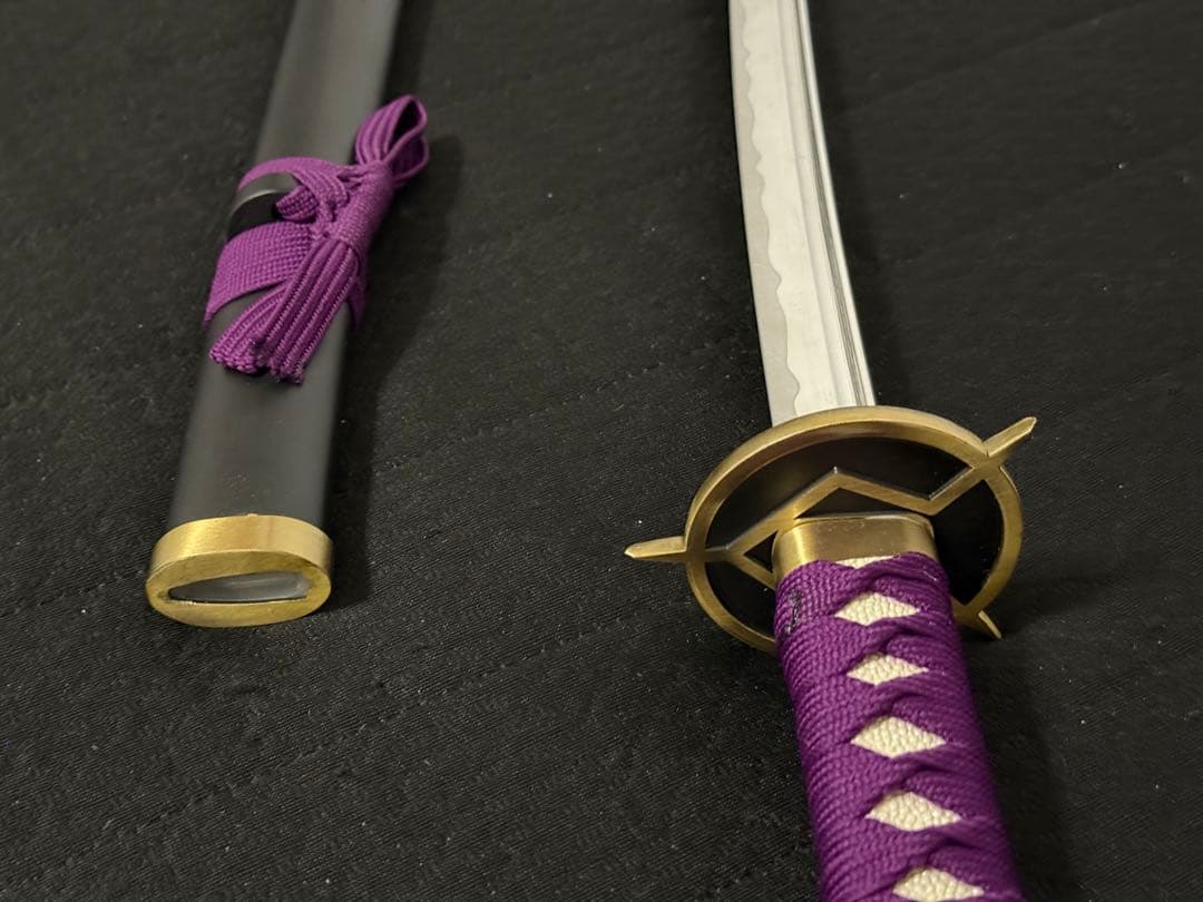 刀 かたな 剣 軽い 樋入り 印鎺 黒鞘 長尺 模造刀