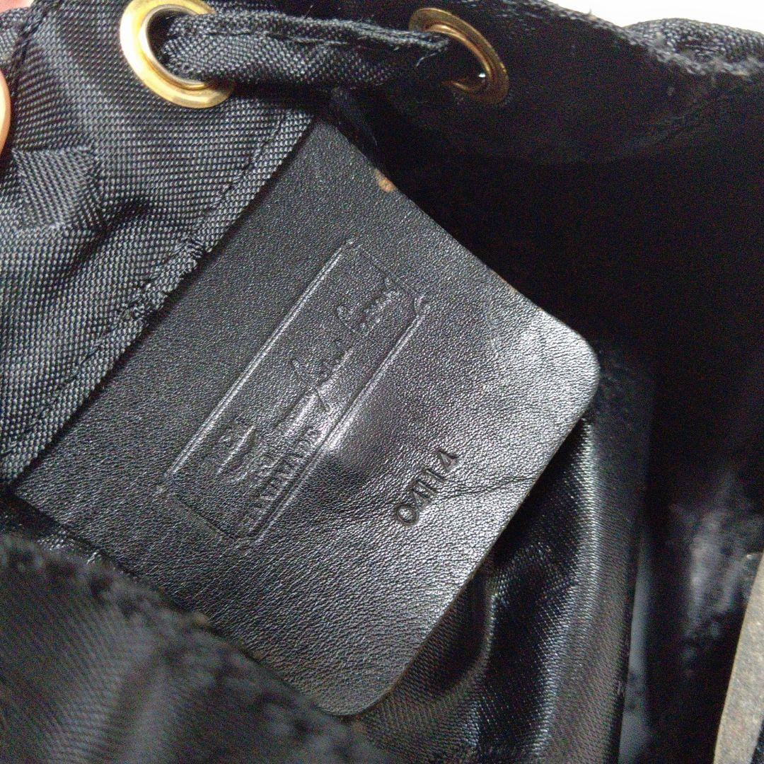 良品 ✨️ MCM ミニリュック ナイロン✕レザー 黒 シャドーロゴ