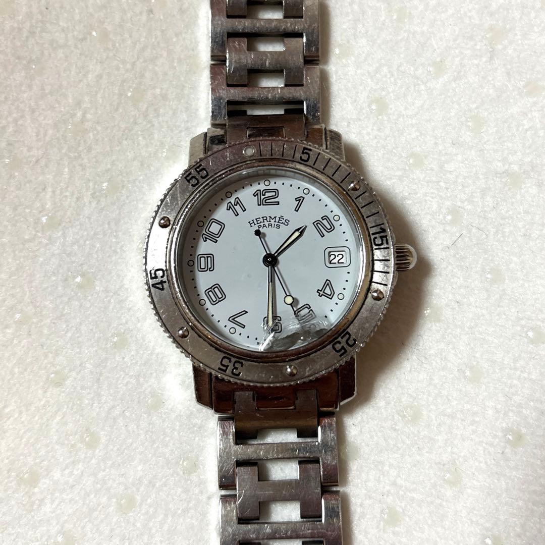 エルメス HERMES CL7.710 クリッパー ダイバー クォーツ メンズ