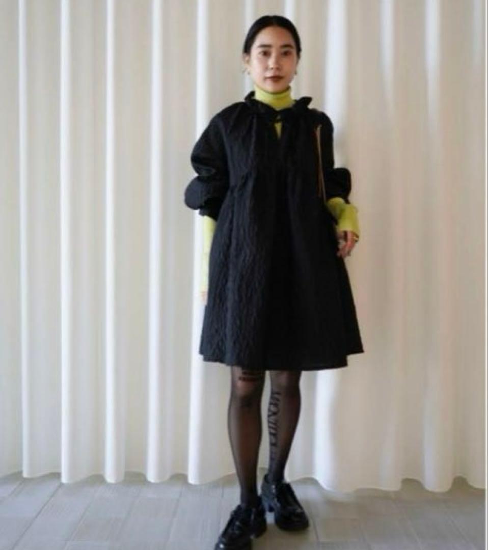 ワンピース AMERI BUMPY VOLUME MINI DRESS