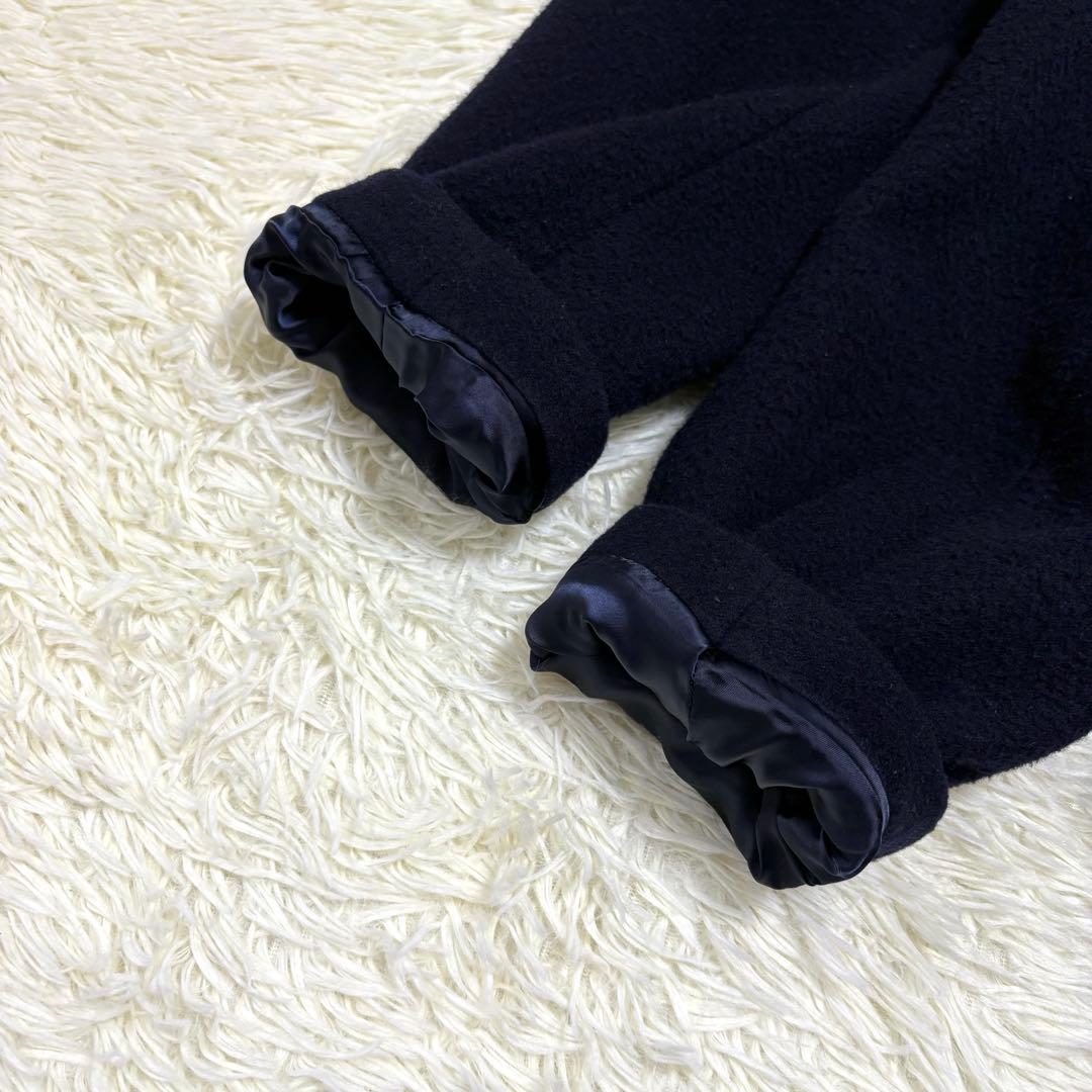 Deuxieme Classe ビーバーコート　ネイビー　ロング　ウール