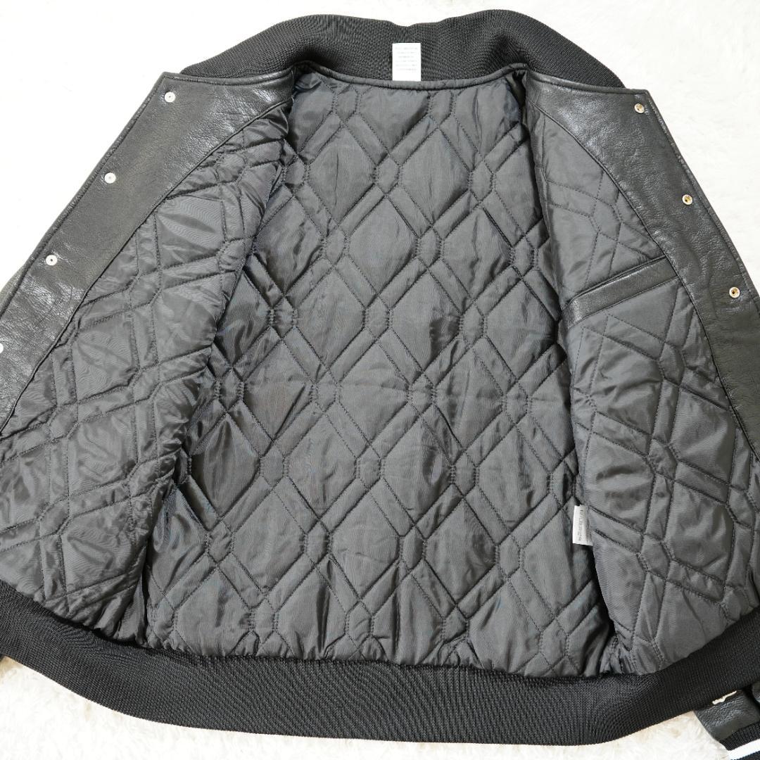 【極美品】マジェスティック　レザージャケットスタジャン　Lサイズ　ブラック