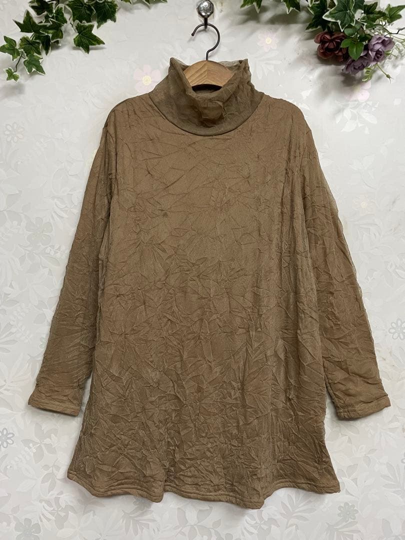 花210新品 厚手 裏起毛 上品♪ ボタニカルプリント Aラインワンピース