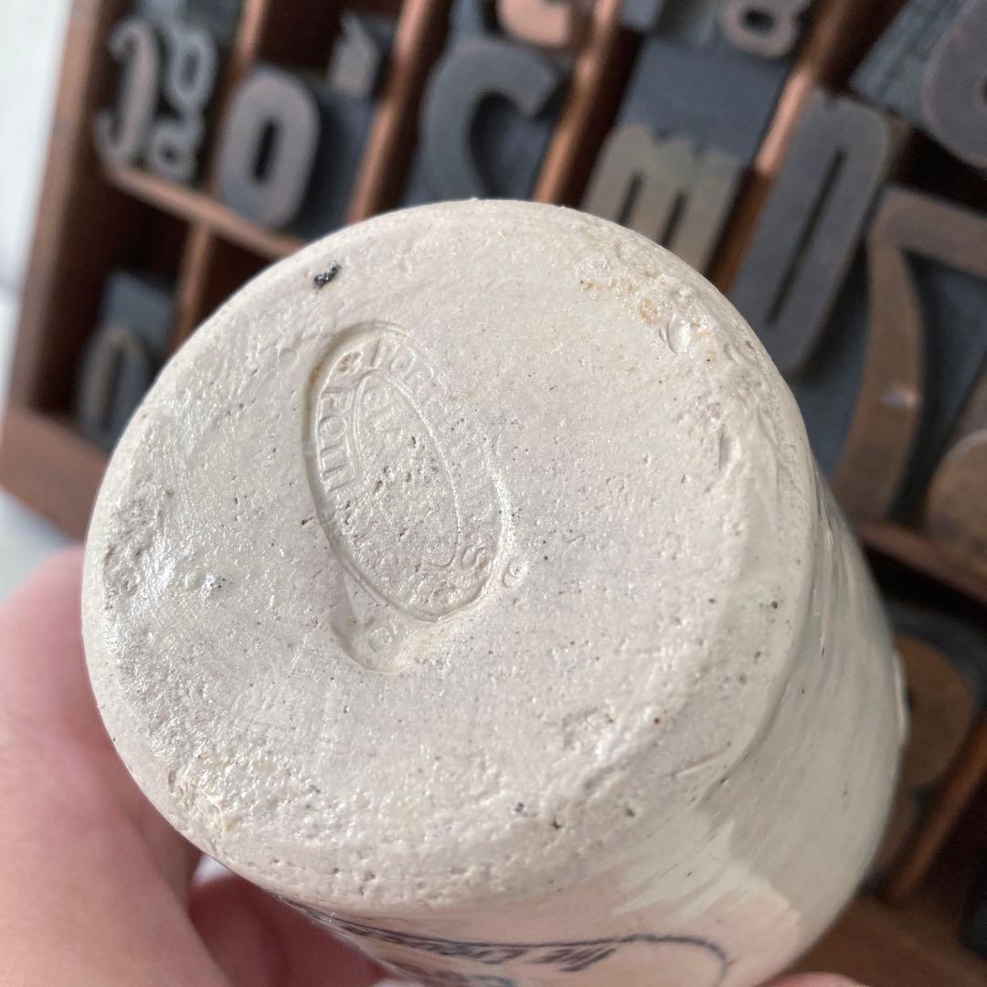 イギリスアンティーク☘️激レア 陶器 Virolヴァイロール骨握りポット